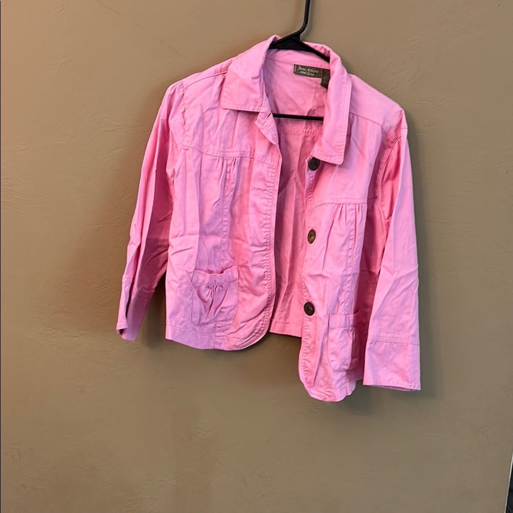 Jane Ashley Light Pink Jean Jacket